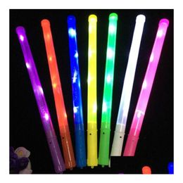 Party Decoration Flasro Led Stick Glow-In-The-Dark Wand For Parties Concerts Cheerleading - Fun Light-Up Toy With Flashing Modes Gif Dhceq