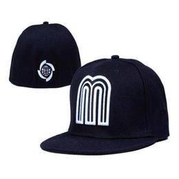 2021 Mexico M letter Baseball caps women men gorras bones aba reta touca toca Flat Fitted Hats171m