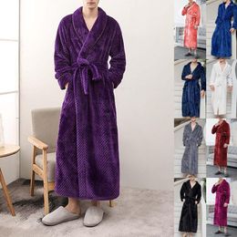 Men's Sleepwear Bathrobe Soft And Sweaty Home Pajamas House With Footed