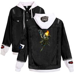 Men's Jackets Game Exoprimal 2D Denim Jacket South Side Serpents Streetwear Top Harajuku Clothing Female 230822
