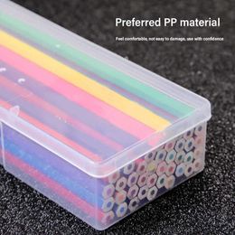 Learning Toys School Large Capacity Wear Resistant Eraser Durable Stationery Storage Office Pencil Case Kids Adults Transparent Box PP Plastic