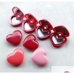 Packing Boxes Wholesale 2021 Love Heart Shaped Lipstick Box With Mirror Can Be Divided Into An Empty Of Press Plate Eye Shadow Drop Dh1Jg