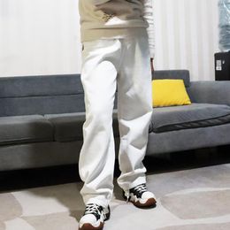 Men's Jeans 2023 Spring Wide-leg Fashion Casual Korean Men Streetwear Loose Hip-hop Straight Denim Trousers Mens M-2XL