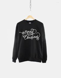 Women's Hoodies Merry Christmas Sweatshirt Womens Sweater Ladies Festive Fashion Casual Cotton Round Neck Female Shirt Short Sleeve Top Tees