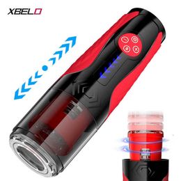 5 Modes Masturbation Automatic Piston Powerful Rotation Telescopic Masturbator Men One Button Speed Up Adult Goods