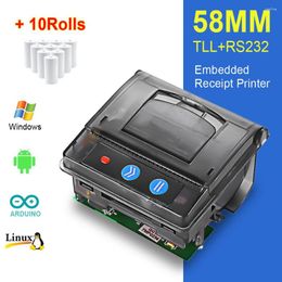 Micro-Mini 58mm Embedded Thermal Receipt PrinterL RS232 Panel Compatible Interface Port 2 Inch Bill Ticket Printer