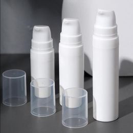 300pcs 5ml 10ml White Airless Lotion Pump Bottle Mini Sample and Test Bottle Airless Container Xwumt