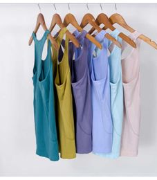 Buttery Soft Yoga Top for Women Loose Fit Tank Gym Wear Sleeveless Back Hollow Out Sportswear Running Sport Shirts lace tops new fashions