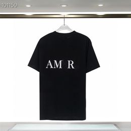 23ss Men's Fat and loose shirts 230g double strand 32 double yarn pure cotton alphabet LOGO high density embroidery luxury Co306e