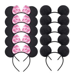 Hair Accessories 6pcslot Mouse Party Hair Baby Girl Favor Party Gift For Mouse Ears Headband for Boys and Girls Birthday Party Decor 230821