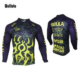 Cycling Shirts Tops summer longsleeved fishing shirt breathable and quickdrying outdoor sports mens clothes 230821