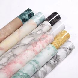 Wall Stickers 80cm width Marble Vinyl Self Adhesive Waterproof Wallpaper for Walls In Rolls Table Kitchen Sticker Home Decor 230822