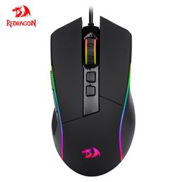 Mice REDRAGON Loolf G105 RGB USB Wired Gaming Mouse 8000 DPI 8 buttons mice Programmable ergonomic For Computer Laptop PC Gamer 230821