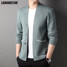 Men's Sweaters Top Grade 2023 Brand Designer Fashion Knit Graphic Cardigan For Men Sweater Casual Korean Coats Jacket Mens Clothing 230822