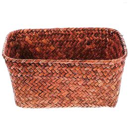 Dinnerware Sets Household Storage Holders Kitchen Basket Sundries Organiser Weave Container Seaweed Home Decors