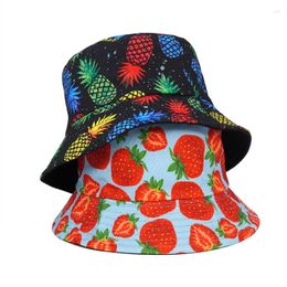 Berets 2023 Unisex Summer Black White Bucket Hats For Women Beach Sports Sunprotect Fisherman Hat Hip Hop Panama Caps Men