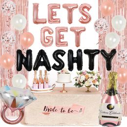 Other Event Party Supplies Let's Get Nashty Decorations Nashville Bachelorette Balloons Bride To Be Sash for Bridal Shower 230821