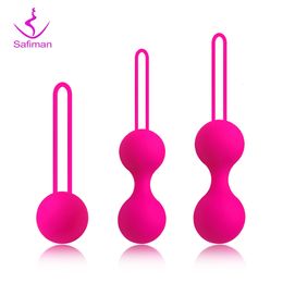 Adult Toys Safe Silicone Smart Ball Kegel Ben Wa Vagina Tighten Exercise Machine Vaginal Geisha Sex for Women 230821