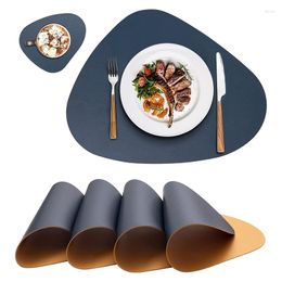 Table Mats Placemats And Coasters 4 Sets Washable Plastic Round Decoration Dining