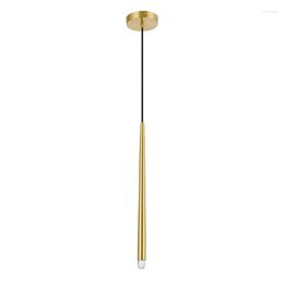 Wall Lamp All Copper Chandelier Bedroom Bedside Simple Single Head Hanging Nordic Bar Restaurant Small