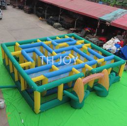 7/8/9m wholesale Outdoor Activities 8x8m custom made Outdoor giant laser tag inflatable haunted house corn maze for sale