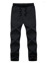 Men's Pants Large Size Xl-9xl 8xl 7xl Sweatpants Male Joggers Track Elastic Waist Sport Casual Trousers Fitness Gym Clothing Black