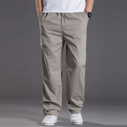 Men's Pants Wholesale Custom Spring Polyester Casual Sports Men Loose StraightLeg Khaki for 230821