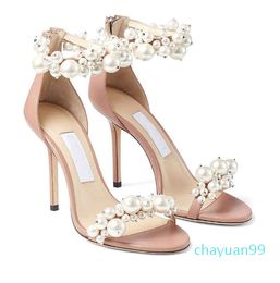 Dress Shoes Wedding Bridal Shoes Summer Brands Sandals Lxuxry Crystal Women High Heels Exquisite Evening Lady Pumps With Box