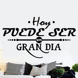 Wall Stickers Sticker For Spanish French Quote Decal Decor Wallpaper Living Room Bedroom Kitchen Home Decorative RU162