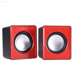 Portable Computer Speaker USB Wired Speakers Universal Stereo Sound Surround Loudspeaker For Desktop Notebook R230608 L230822