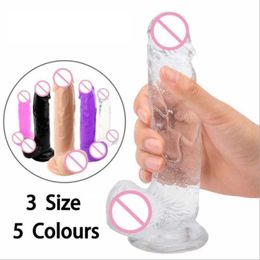 Massager Erotic Soft Huge Dildo Realistic Gode Enorme Female Penis Strong Suction Cup for Woman Adult G-spot