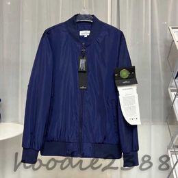 Blue coat Stone thin baseball jacket lovers jacket new ins embroidery simple sport loose match Designer hoodie Compass zipper Luxury top with long sleeves