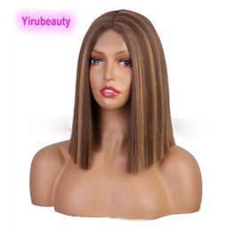 Synthetic Hair R8-P8-144# R2-118# L2-27# H12-429# Bob Wigs 12inch 180g 1B# Lace Front Fibre Wigs