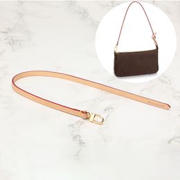 Bag Parts Accessories Genuine Leather Handle Short Bag Strap Shoulder Detachable Bag Replacement Women Thick Wrist Strap Accessories 230822