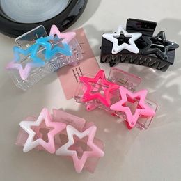 Headwear Hair Accessories Dopamine Star Tongs Elegant Clips Trendy Claw Luxury Crab Clip Barrettes Cute Fashion Barrette Mini Bows Flower Comb 230822