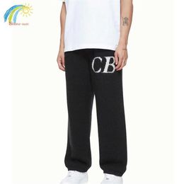 Men's Pants Black Grey Cole Buxton Knit Sweatpants Men Women High Quality Letter Jacquard Loose Trousers T2212052512