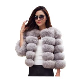 Fashion Mink Coats Women 2023 Winter Faux Fur Thick Warm Outerwear Jacket Solid Overcoat Plus Size 3XL Coat Women Winter Jacket