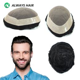 Men's Children's Wigs Durable Fine Mono Male Hair Prosthesis 6" Indian Human Hair Toupee 130% Hair Denstiy Natural Wig for Men 230822