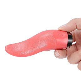 Massager Soft Silicone Tongue Licking Vibrator for Women Masturbators g Spot Clitoral Stimulator Mini Clit