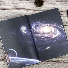 Planet Hand Ledger Personality Creative Starry Sky Colour Page Illustration Diary Literary Exquisite Notebook