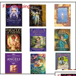 Greeting Cards Deck Tarot English Light Visions Oracles Guide Book Game Toy Divination Board Rjktf Drop Delivery Home Garden Festive Otrcs