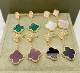 Four leaf clover earring fashion classic dangle earrings designer earring for women Valentine Day gift for girlfriend