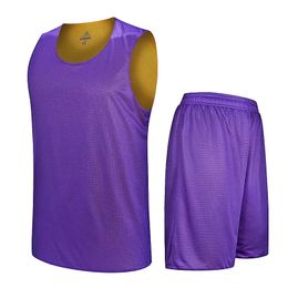 Running Sets Basketball Set Doublesided Wearable Uniforms kits Sport Wear Breathable quickdry Men Children basketball jersey Training suits 230821