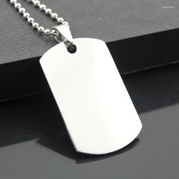 Dog Tag 200pcs Personalised Blank Stainless Steel Pet Military Pendant Charm Both Polished Jewerly