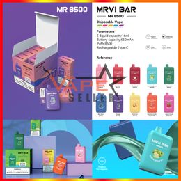 Original Factory MRVI 8500 Puffs Bar Disposable Vape Device E Cigarette Pen With 650mAh Battery 15ml Prefilled Pod Elfworld Elfbar Ecigs