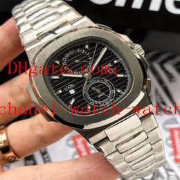 4 Style 40mm Nautilus 5990 1A-001 316L Men Automatic Mechanical Watch Men's Date Wrist Watches transparent Back277i