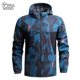 Outdoor Jackets Hoodies TRVLWEGO Men Jacket Camping Hiking Autumn 20° C Windbreaker Quick Dry Splashproof Sports Walking Climbing Trekking Coats 230821