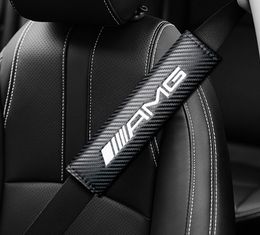 Car Styling Car Seat Belt Cover Case For Peugeot Hyundai Mazda For Ford Volvo Jeep Mercedes Smart AMG Emblems Car-Styling