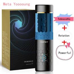 Automatic Telescopic Rotate Male Masturbation Cup Power Masturbation18 Adult Goods for Men Sucking Machine
