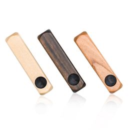 New Style Natural Wood Mini Long Pipes Dry Herb Tobacco Philtre Bowl Handpipes Portable Innovative Wooden Cigarette Smoking Holder Tips Pocket Hand Tube